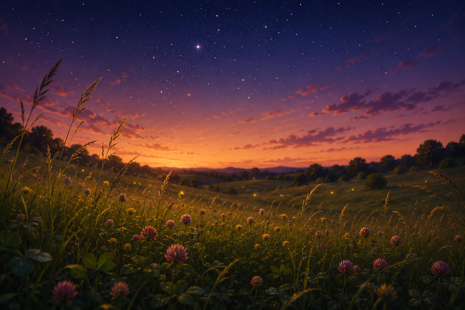 The Meadow Breathes Softly