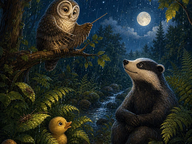 La orquesta nocturna del bosque viejo