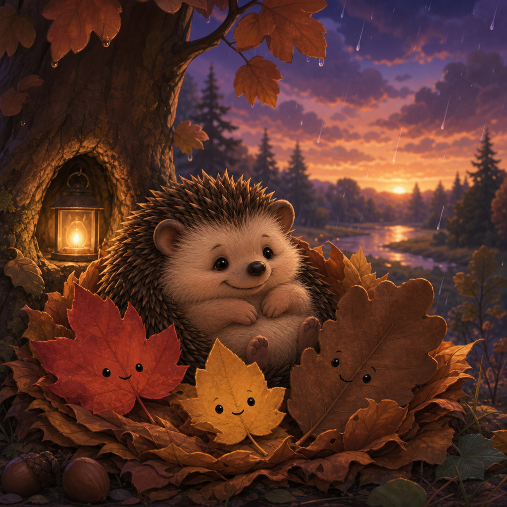 Pomi et son lit de feuilles