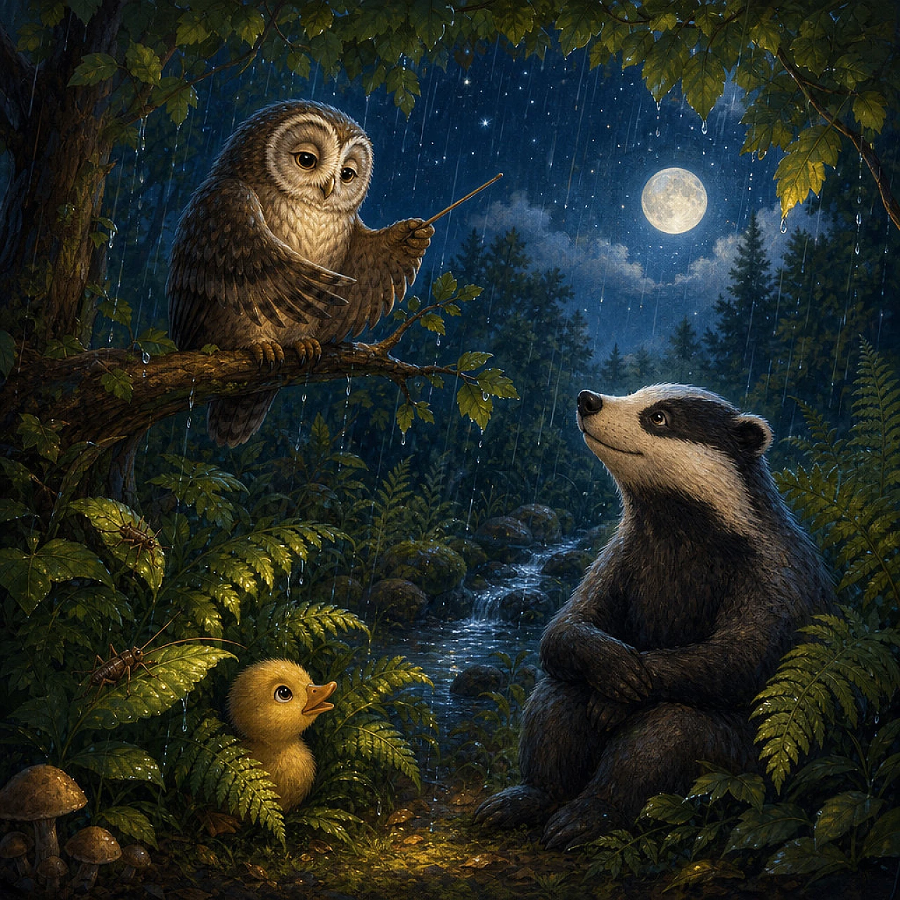 La orquesta nocturna del bosque viejo
