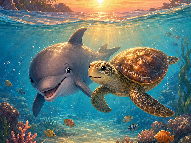 Delo y Tula cruzan la bahía