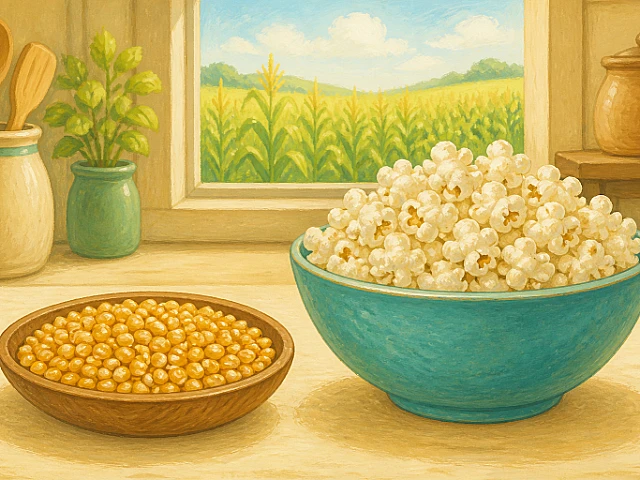 ¿Cómo se convierte el maíz en palomitas?