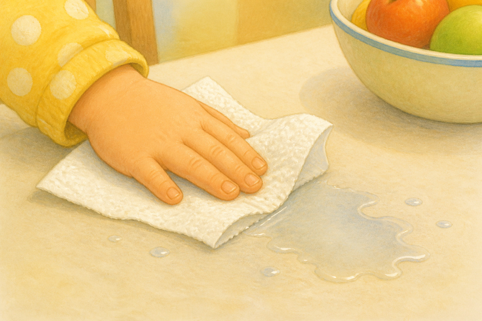 ¿Puede el agua viajar por una toalla de papel?