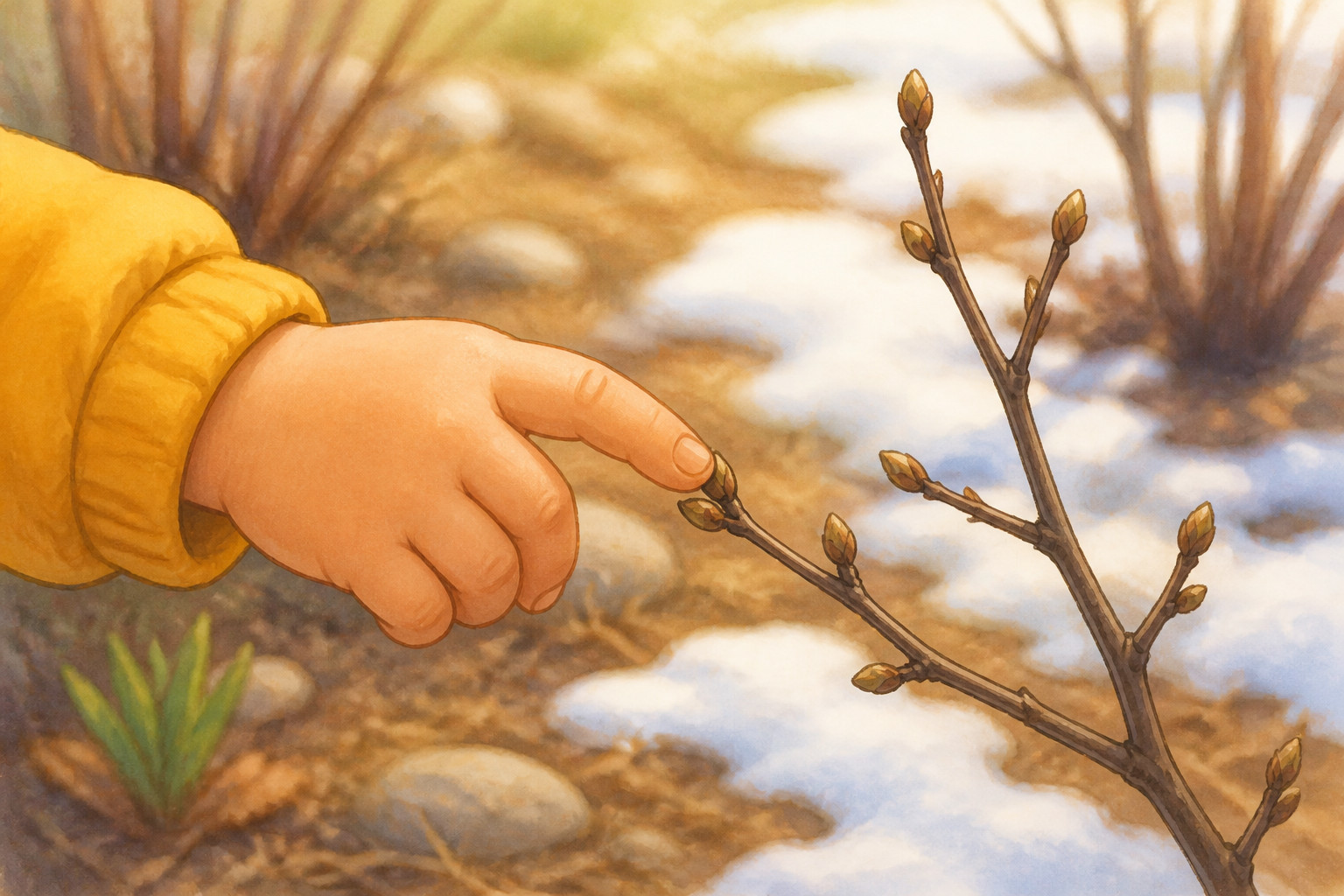 ¿Por qué se abren los brotes cuando la primavera se pone calentita?