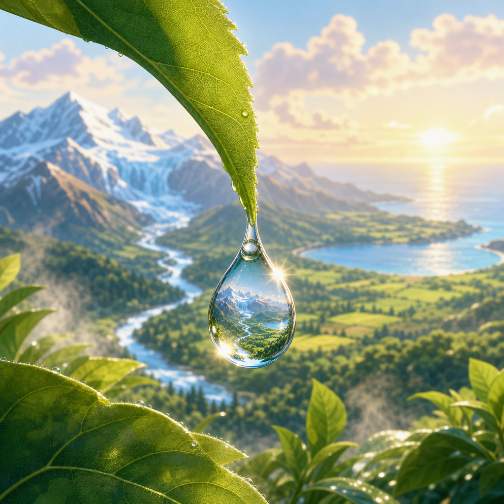 La vuelta al mundo de una gota