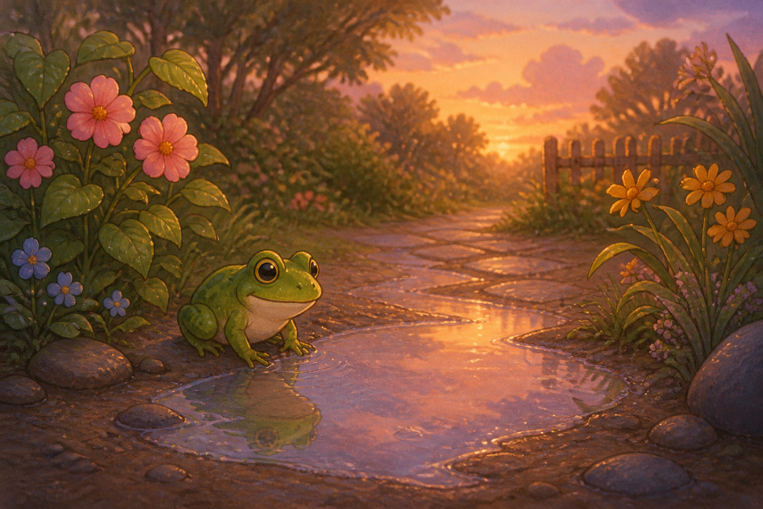 Wie macht sich ein Frosch bereit zum Springen?
