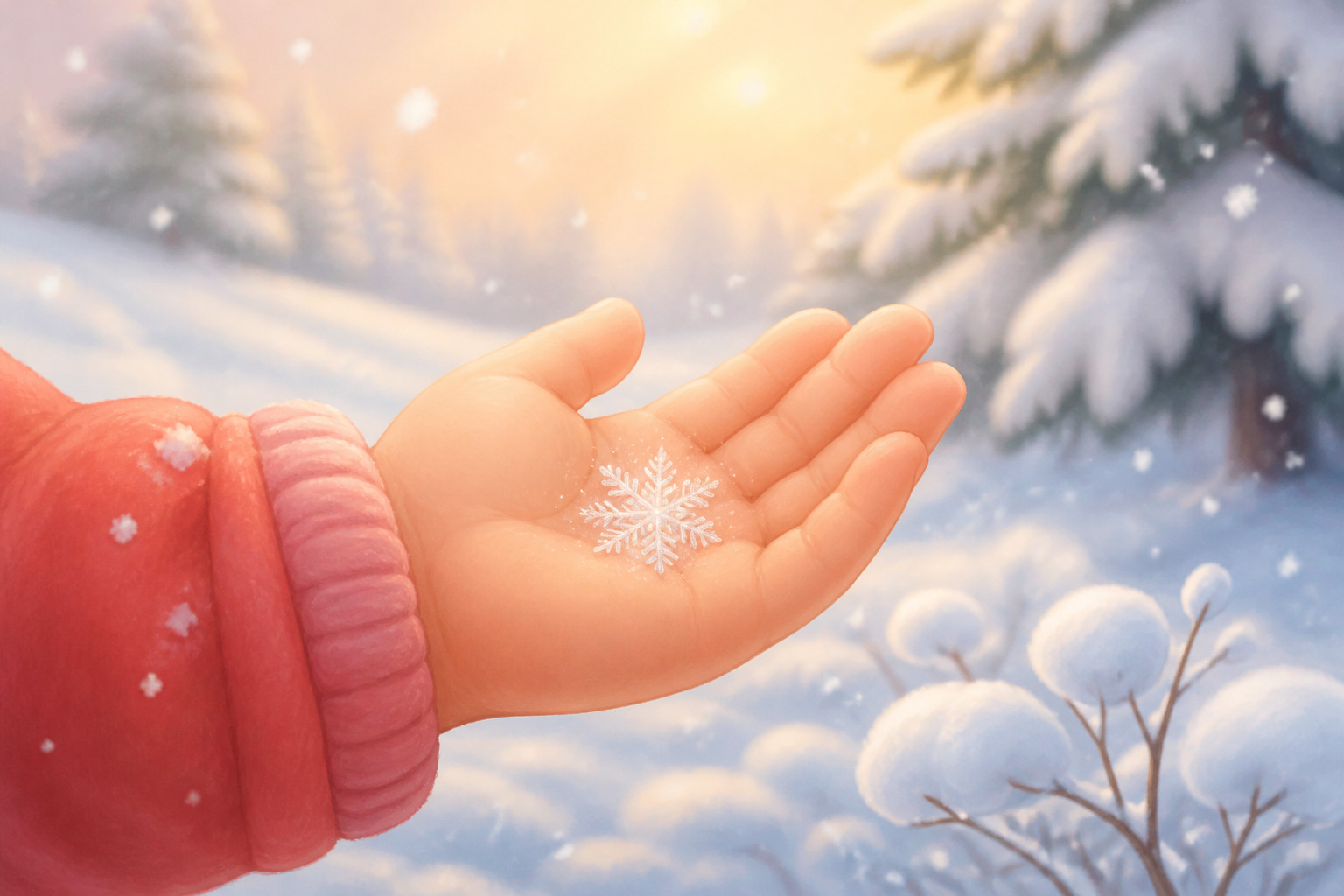 ¿Qué pasa cuando la nieve cae en el suelo calentito?