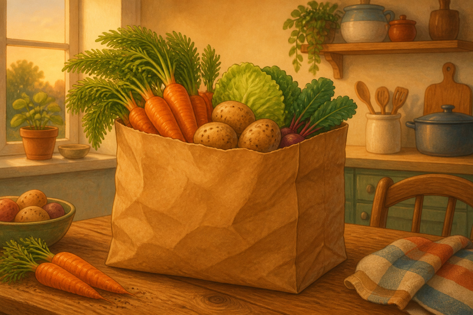 ¿Cómo puede una bolsa de verduras servir para hacer tres comidas?