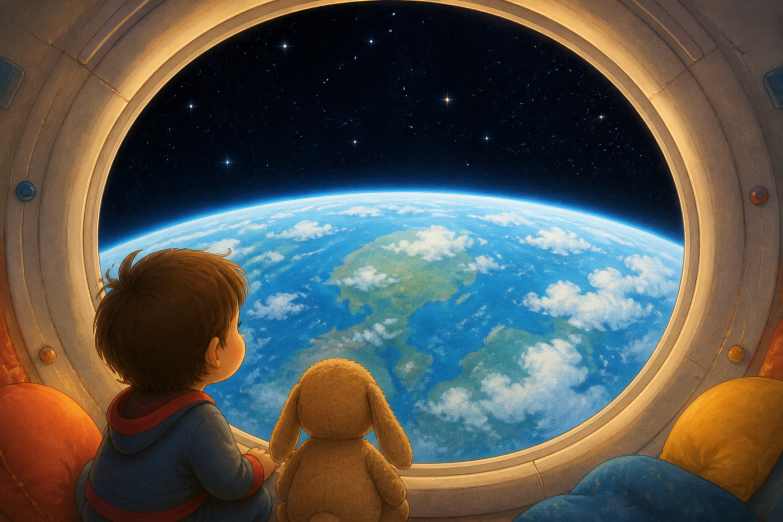 ¿Cómo se ve la Tierra desde la ventana de una nave espacial?