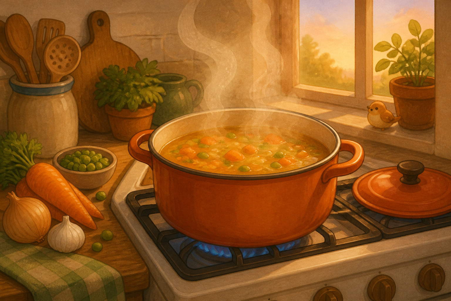 ¿Por qué las zanahorias van en la sopa antes que los guisantes?