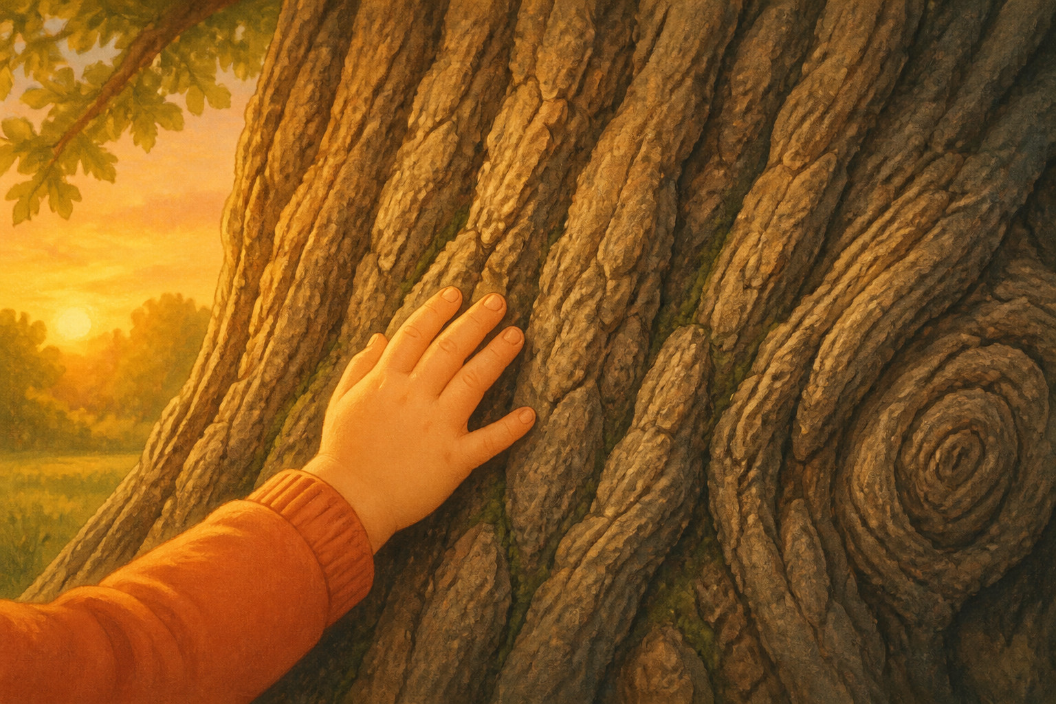 ¿Un árbol grande está hecho principalmente de aire?