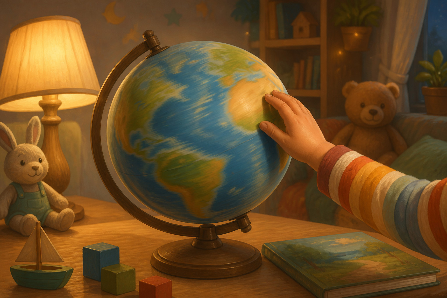 ¿Por qué hay tanto azul en un globo terráqueo?