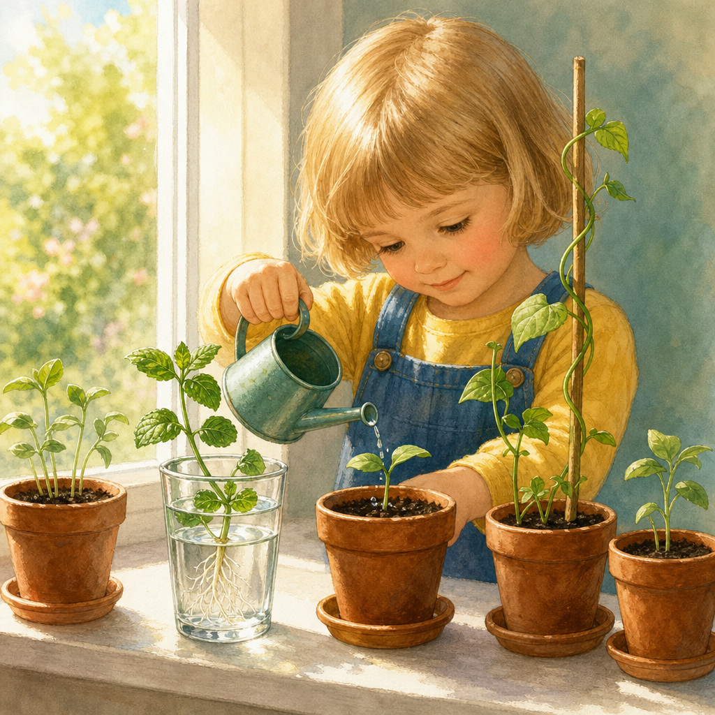 Un jardín en la ventana