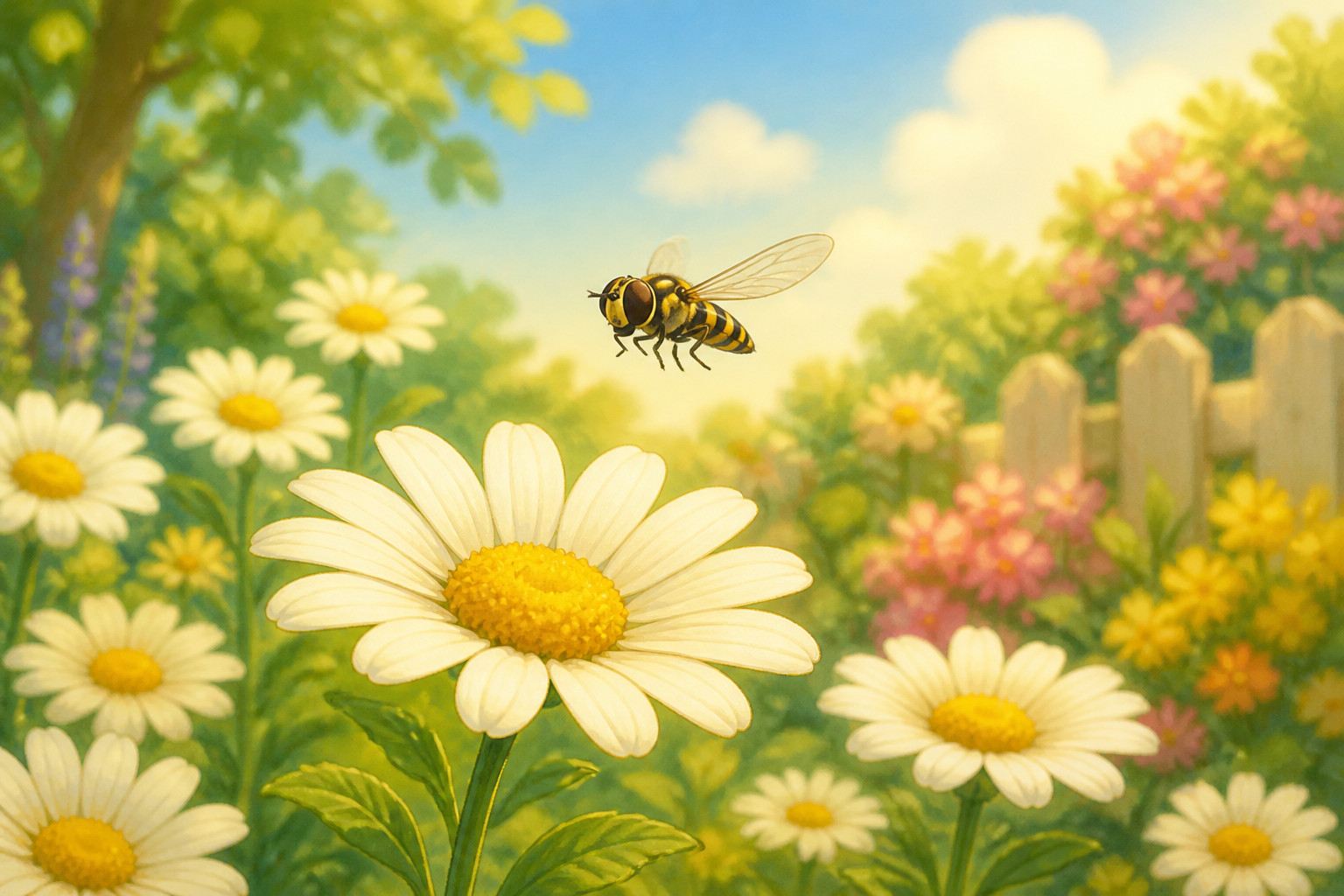 ¿Por qué una mosca inofensiva se parece a una avispa?