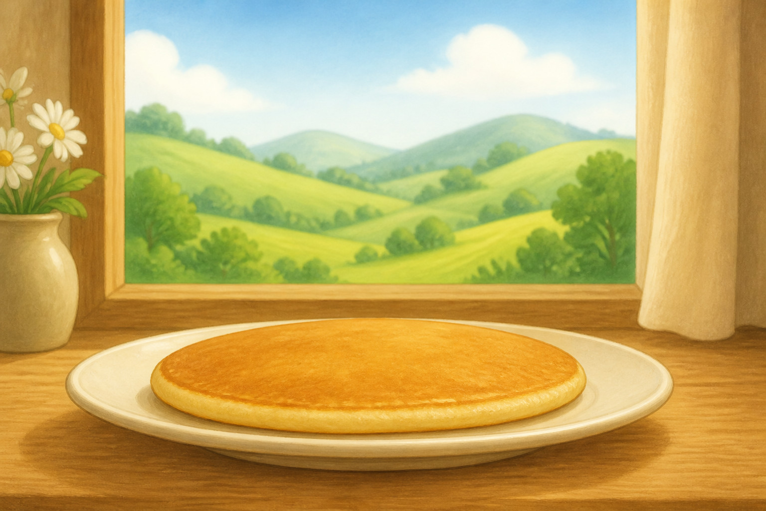 Wo ist das Land so flach wie ein Pfannkuchen?