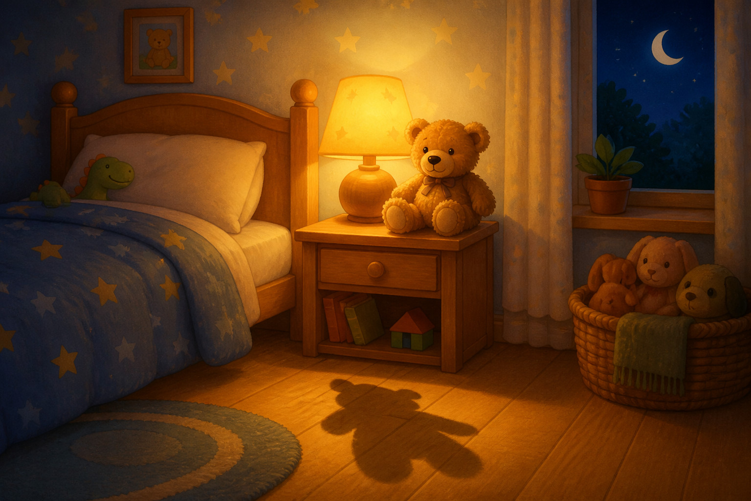 Why is a shadow longer when the lamp is low?