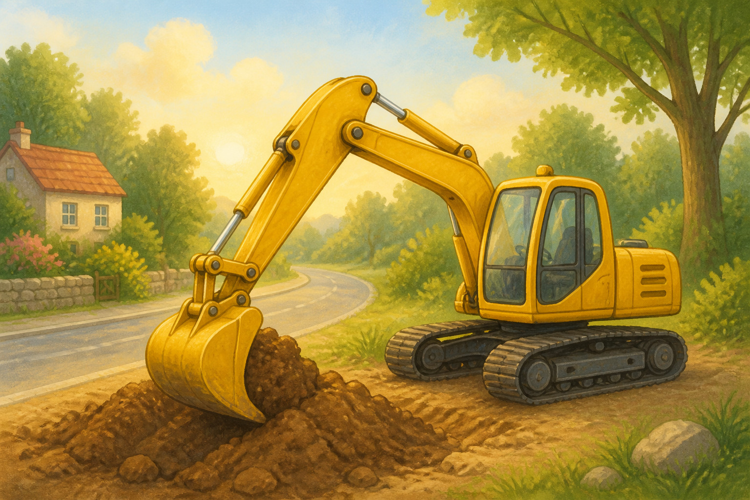 ¿Por qué una excavadora es como un brazo gigante?