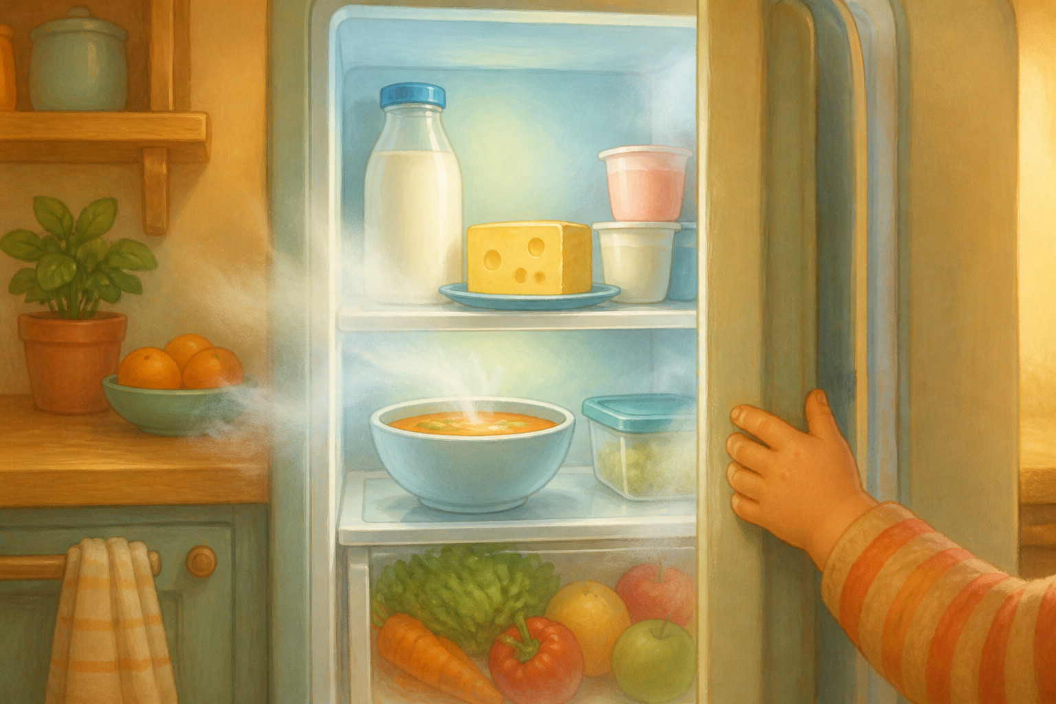 ¿Por qué la comida dura más tiempo fresca en la nevera?